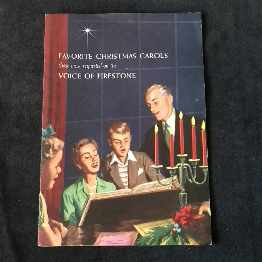 Favorite Christmas Carols Booklet 1957 Voice of Firestone Radio And Television